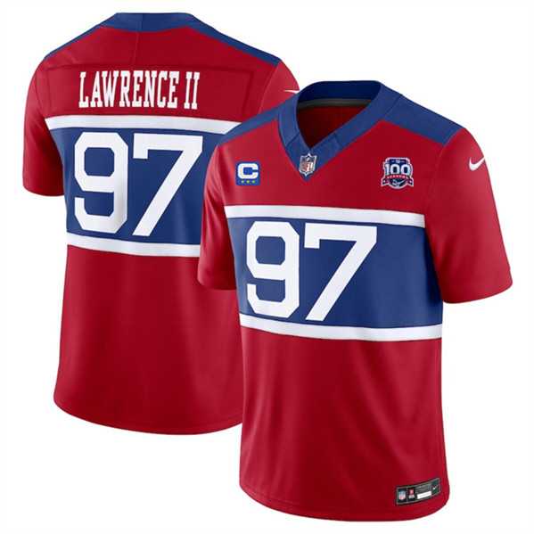 Men & Women & Youth New York Giants #97 Dexter Lawrence II Red 2024 F.U.S.E. Alternate With 3-Star C Patch And 100TH Season Patch Vapor Untouchable Limited Stitched Jersey,We sell and wholesale Men & Women & Youth New York Giants #97 Dexter Lawrence II Red 2024 F.U.S.E. Alternate With 3-Star C Patch And 100TH Season Patch Vapor Untouchable Limited Stitched Jersey on line form chian!